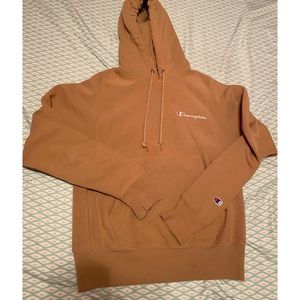 Tan unisex champion hoodie